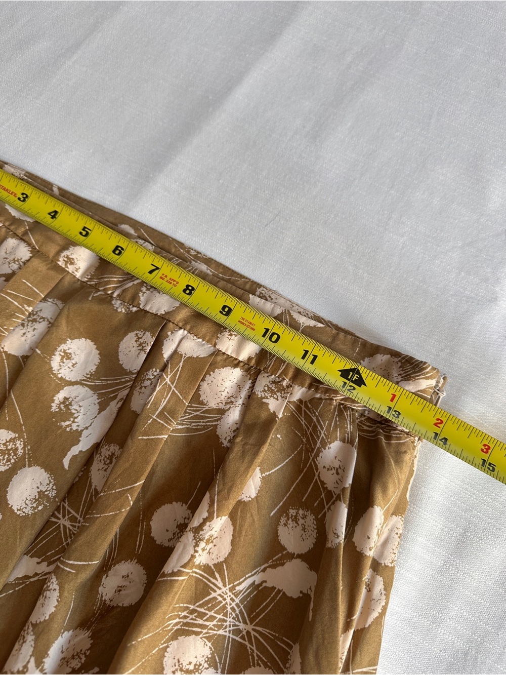 BODEN Silk Pleated Knee-Length Skirt | 4 - Picture 10 of 11
